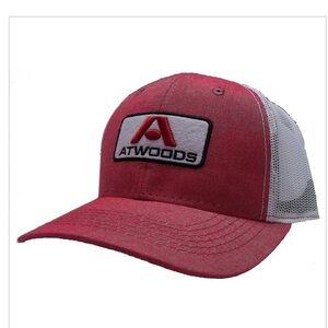 ATWOODS retro patch red & white mesh back cap Size OS